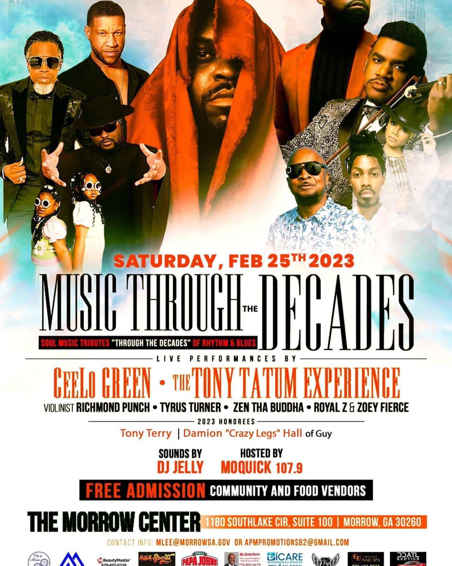 @ceelogreen will be at the @cityofmorrowga and @visitmorrowga Music Through the Decades free event this Saturday. #seeclaytoncountyga #visitmorrowga #morrowga