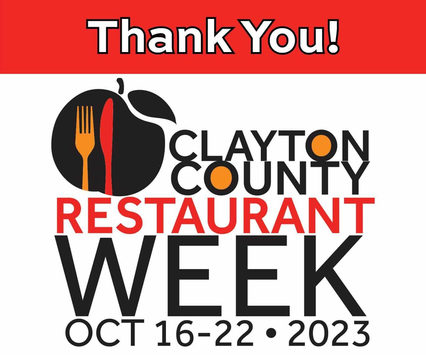 𝗧𝗵𝗮𝗻𝗸 𝘆𝗼𝘂 to all of the restaurants that participated in the second annual Clayton County Restaurant Week! #dineinclayco