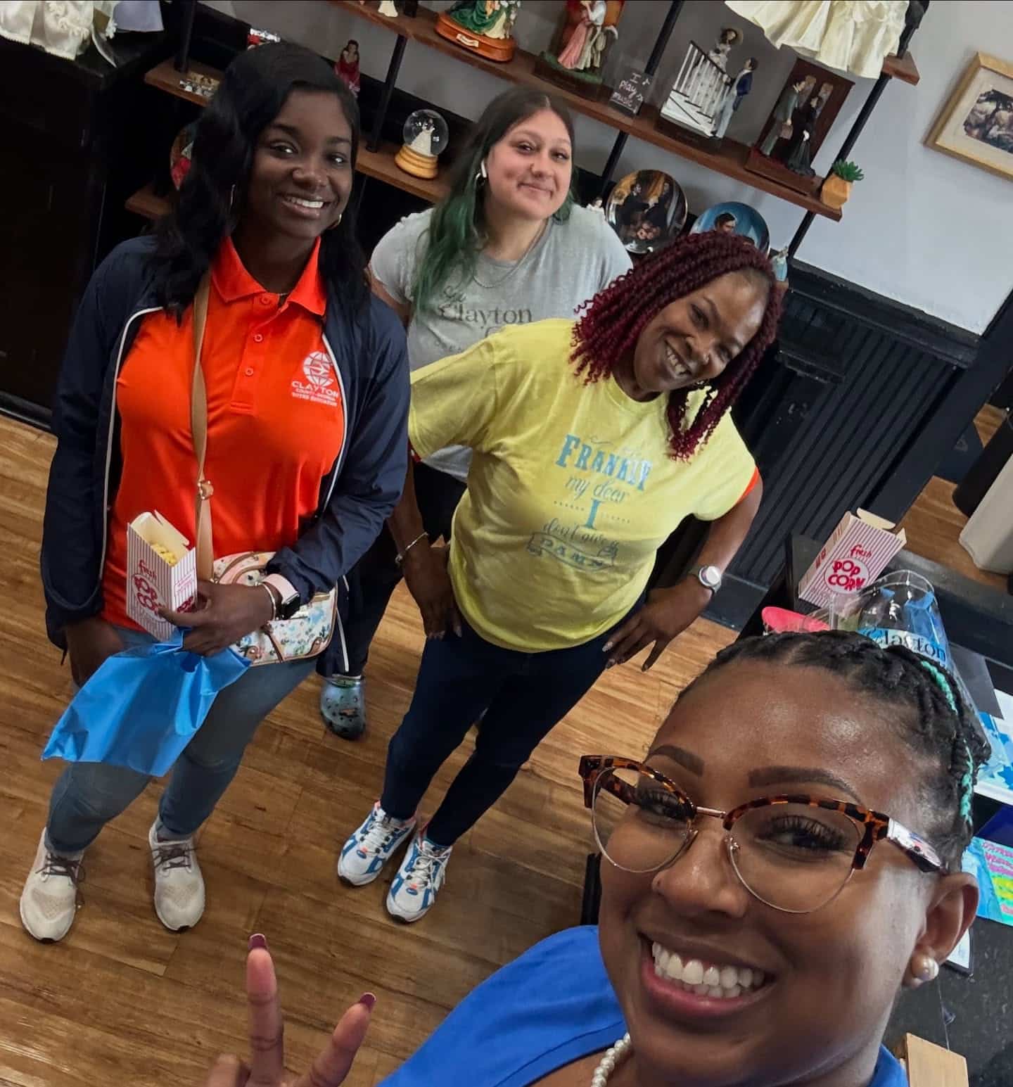 The Clayton County Visitors Center had more visitors today!
We are giving out free popcorn and goodie bags for National Tourism Week! Stop by, Grab a Snack and Say Hello! 104 N. Main Street in Jonesboro
#claytoncountyga #seeclaytoncountyga #nationaltourismweek #nationaltourismday #jonesboroga #claytoncountyvisitorscenter