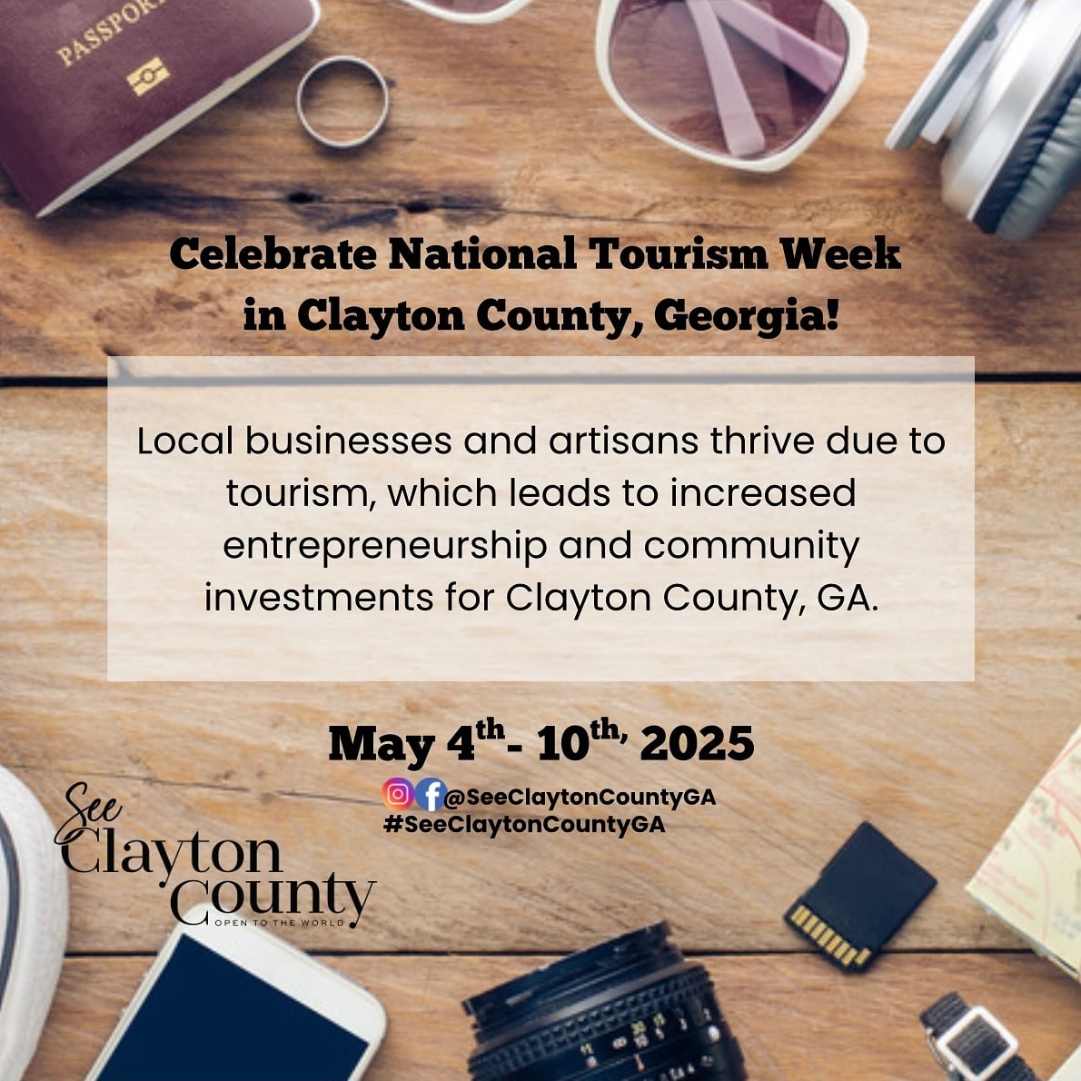 Did you know that the impact of tourism leads to a rise in entrepreneurship?
The influx of tourists creates demand for goods and services, offering opportunities for individuals and businesses to start or expand ventures in areas like accommodation, food, transportation, and entertainment.
This increased economic activity fosters innovation and the identification of new products, processes, and markets, particularly benefiting small and medium-sized enterprises.
#claytoncountyga #seeclaytoncountyga #riverdalega #morrowga #jonesboroga #forestparkga #lovejoyga #rexga #nationaltourismday #nationaltourismweek #entrepreneurlife