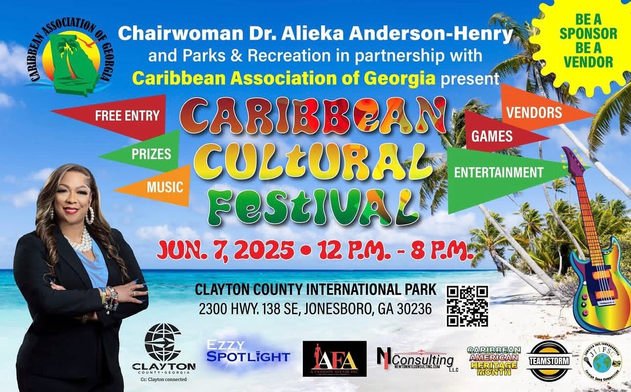๐ Visiting Clayton County this weekend? Donโt miss the Caribbean Cultural Festival โ a vibrant celebration of island culture, food, music, and fun for the whole family! ๐ฏ๐ฒ๐น๐น๐ง๐ธ
๐
Saturday, June 7, 2025
๐ 12 PM โ 8 PM
๐ Clayton County International Park
โก๏ธ 2300 Hwy. 138 SE, Jonesboro, GA 30236
๐๏ธ Free Entry | ๐ถ Caribbean Music | ๐๏ธ Local Vendors | ๐ Prizes | ๐ฎ Family-Friendly Games | ๐ค Live Entertainment
Whether youโre from the islands or just love the vibe, come experience the sights, sounds, and flavors of the Caribbean right here in Clayton County!
โ๏ธ In town for the weekend? Add this festival to your must-do list!
๐ข Visit our website for hotel stays and other activities to do while in Clayton County,GA!
#CaribbeanFestivalGA #CaribbeanCulture #GeorgiaGetaway #FamilyTravelFun #SummerInGeorgia #forestparkga #claytoncountyga #seeclaytoncountyga #dineinclayco #southsideatl #atlantaga #explorepage #exploregeorgia #claytoncounty #jonesboroga #rexga #lovejoyga #riverdalega #morrowga #lakecityga #travelblogger #travelvlog #georgiatravel
