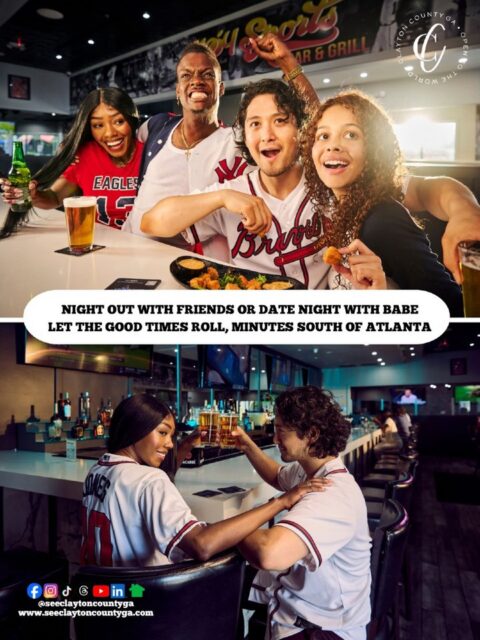 Game nights with us just hit different! Whether you’re cheering on your team with friends or cozying up with your babe, catch every play, sip, and bite right here. Perfect for Super Bowl parties, weekend showdowns, and good-times gatherings.

Just minutes south of Atlanta, we’ve got the food, the screens, and the vibes.
Bring your crew & your boo! The Big Game is better in Clayton County, Georgia!

Plan Your Stay at https://f.mtr.cool/bqeqhqymhf
#seeclaytoncountyga #dineinclayco #claytoncountyga