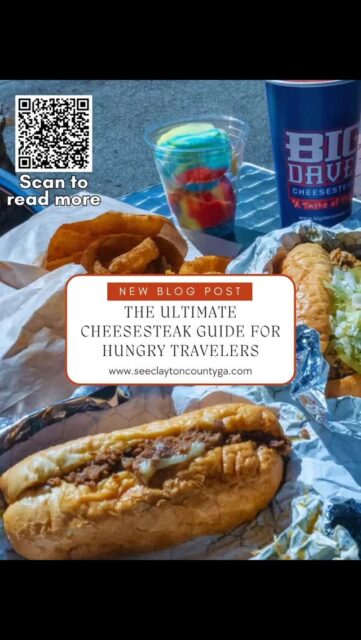 Foodies! NEW BLOG JUST DROPPED!

Calling all food lovers, come catch out what food you’ve been missing.

If you’re craving bold flavor, melty cheese, and that classic hoagie roll stacked with thinly sliced steak, our latest guide breaks down where to find some of the best cheesesteaks in Clayton County, GA. From fan-favorite spots to hidden gems, this is your go-to for your next bite.

Cheesesteaks may have roots in Philadelphia, but today they’ve become a nationwide staple built on simple, crave-worthy ingredients: steak, cheese, and bread done right.

Ready to eat your way through Clayton County?
Tap the link to read the full guide: https://seeclaytoncountyga.com/featured-story/the-ultimate-cheesesteak-guide-for-hungry-travelers/

You can also scan the QR Code or link in bio!

#SeeClaytonCountyGA #ClaytonCountyGA #DineInClayCo #FoodieTravel