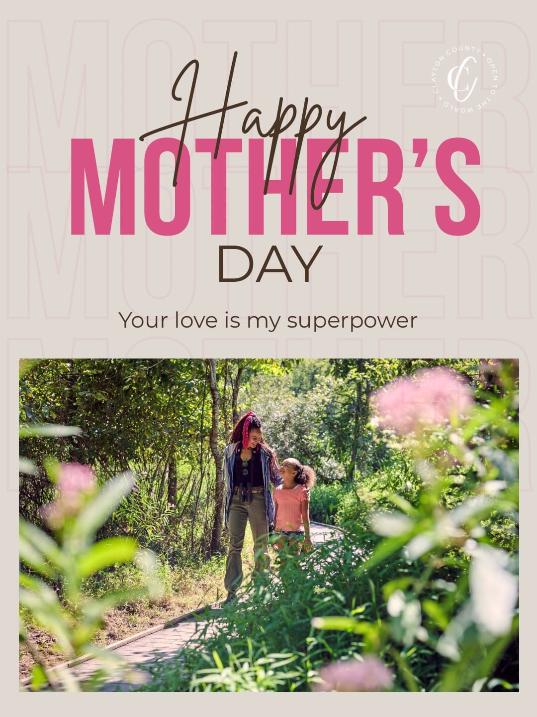 Happy Mother’s Day from See Clayton County, GA. 

Today we celebrate the mothers, grandmothers, and mother figures who create lasting memories through travel, family traditions, shared meals, and meaningful experiences together. Thank you for the love and care you bring to every journey and every generation. 

Whether you are exploring local gems, dining with loved ones, or making memories with family this weekend, we hope your Mother’s Day is filled with joy, relaxation, and special moments. 

#SeeClaytonCountyGA #ClaytonCountyGA #MothersDay