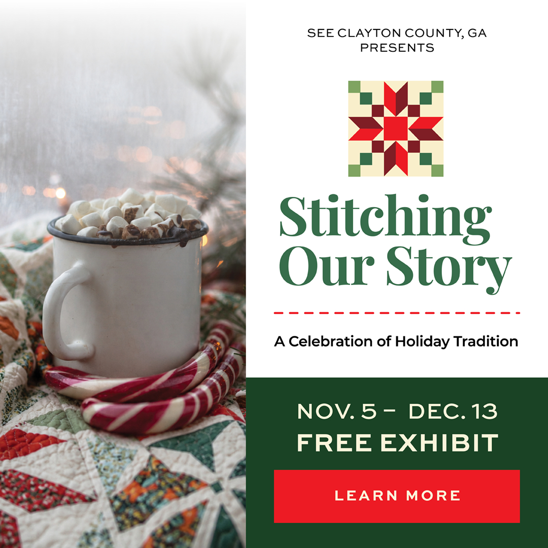 Quilt submissions are now open for Stitching Our Story: A Celebration of Holiday Tradition!
Whether your quilt celebrates Christmas, Hanukkah, Kwanzaa, winter traditions, or cherished holiday memories, we welcome holiday-themed quilts of all styles and skill levels.
Share your creativity and become part of this special exhibition celebrating the stories, traditions, and artistry that bring every holiday to life.
Learn more about submission guidelines and apply today: Link in bio
#SeeClaytonCountyGA #StitchingOurStory #QuiltShow #HolidayQuilts #Quilting #FiberArts #ArtsClayton #JonesboroGA