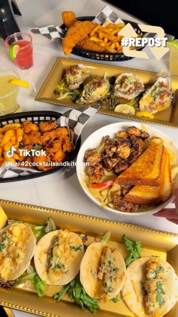 Make a night of it in Clayton County, GA. Stop by Bar 42 Cocktails & Kitchen in Rex for flavorful bites, colorful cocktails, and a little music with your meal.
6631 Hwy 42, Suite 201, Rex, GA 30273
Tuesday–Thursday & Sunday: 11 AM–10 PM
Friday–Saturday: 11 AM–1 AM
Monday: Closed
Save this dining stop for your next visit. @bar42cocktailsandkitchen
#SeeClaytonCountyGA #OpenToTheWorld #dineinclayco #claytoncountyga