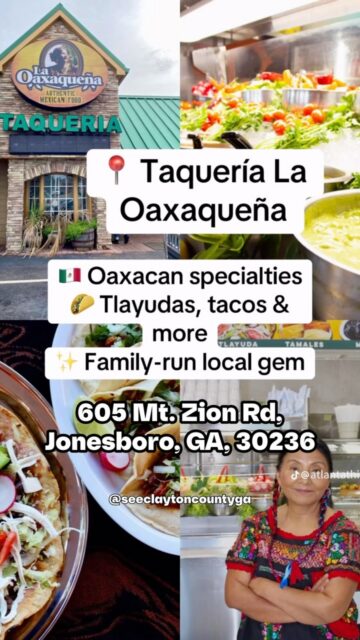 Craving authentic Mexican flavors? Taqueria La Oaxaqueña is serving up a taste of Mexico with delicious tacos, bold flavors, and plenty of reasons to come hungry!

Whether you’re exploring Clayton County, GA or looking for your next foodie stop, add this local eatery to your list!

#SeeClaytonCountyGA #OpenToTheWorld #ClaytonCountyEats #MexicanFood #FoodieFinds