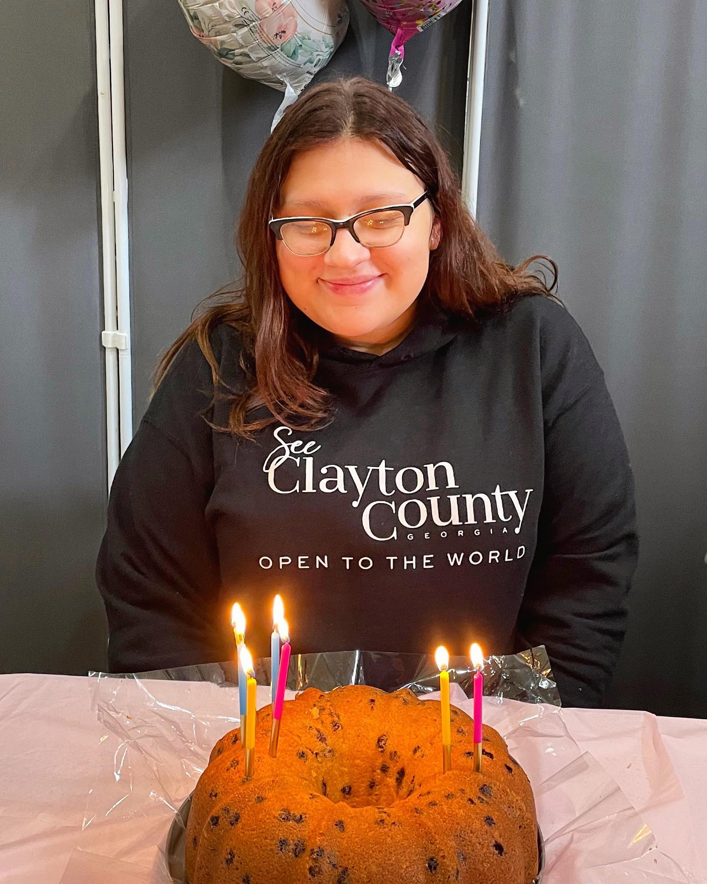 Those of you who have visited the Clayton County Visitors Center know that you will always be greeted with a friendly face and a bright smile every day. We are truly grateful for our enthusiastic, dedicated staff. Please stop by and wish Emileigh a happy birthday! 🎂🎈#seeclaytoncountyga