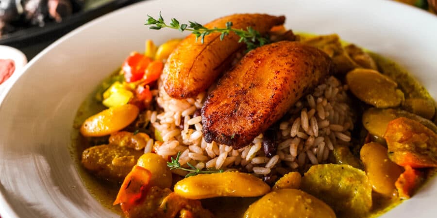 plantains and rice