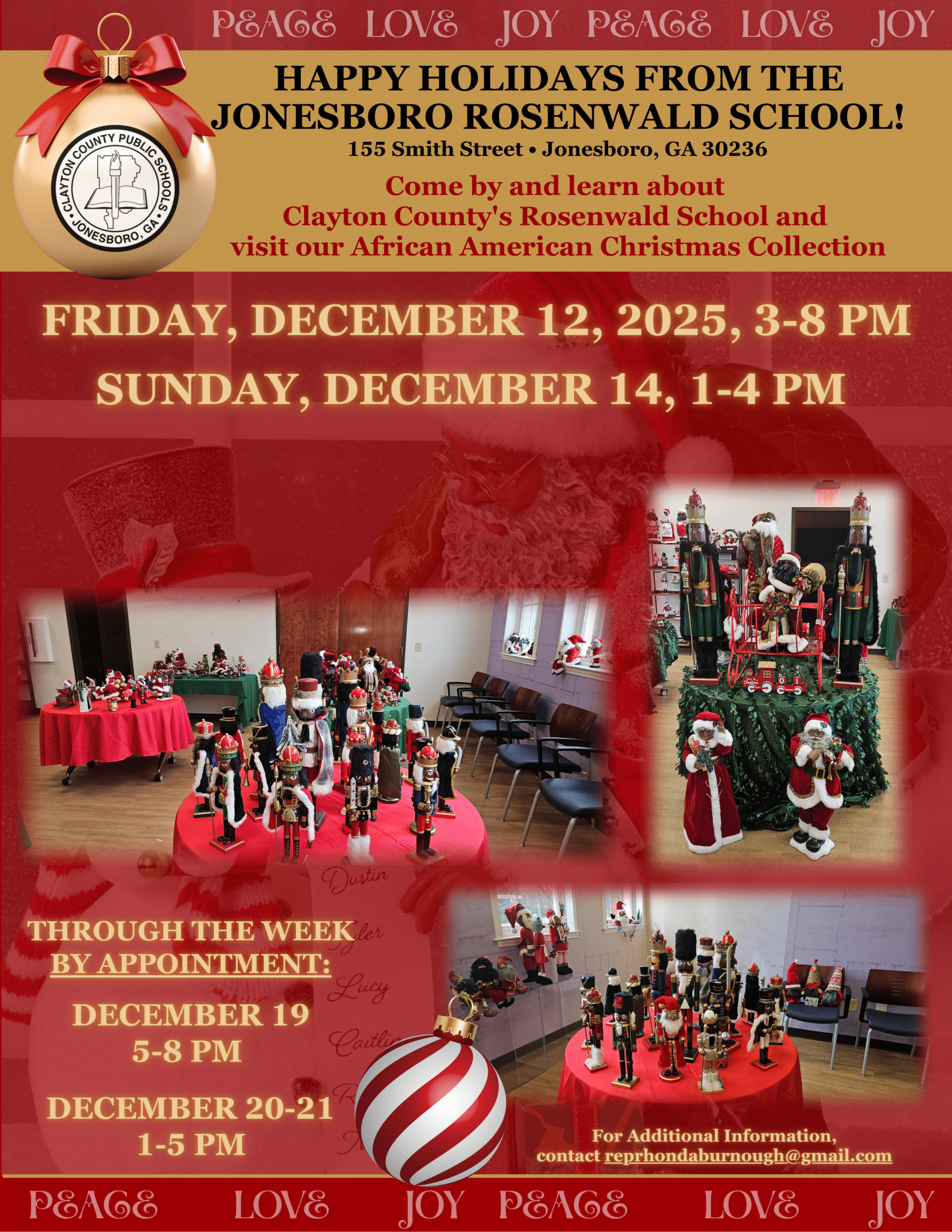 Holiday Celebration at the Jonesboro Rosenwald School in Clayton County, GA