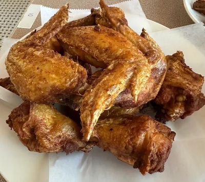 wings on a plate