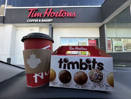 coffee cup and donut box