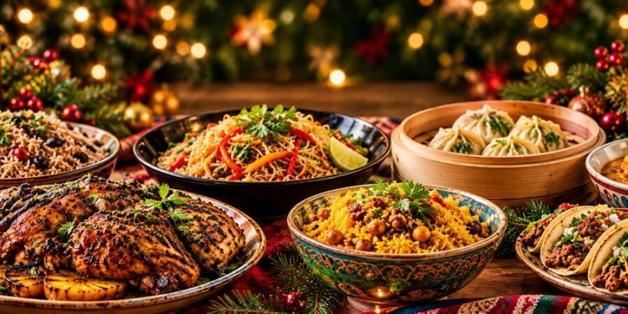 global dishes of food